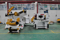 Automatic Punching Decoiler Straightener Feeder Rack And Leveling Machine 2 In 1 High Speed