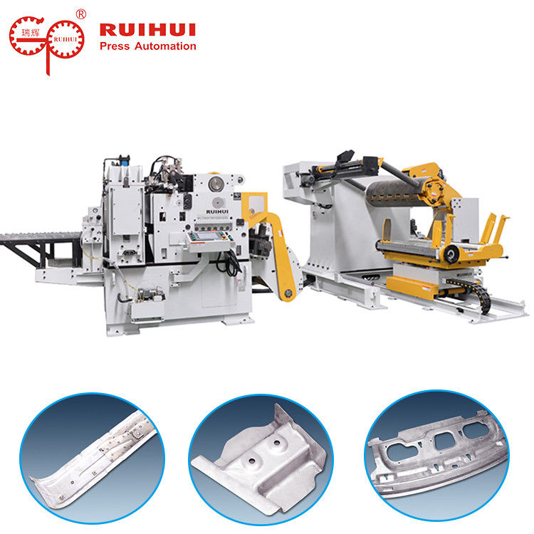 RUIHUI Steel Strip Heavy Duty Decoiler And Straightener Feeder For Press Machine