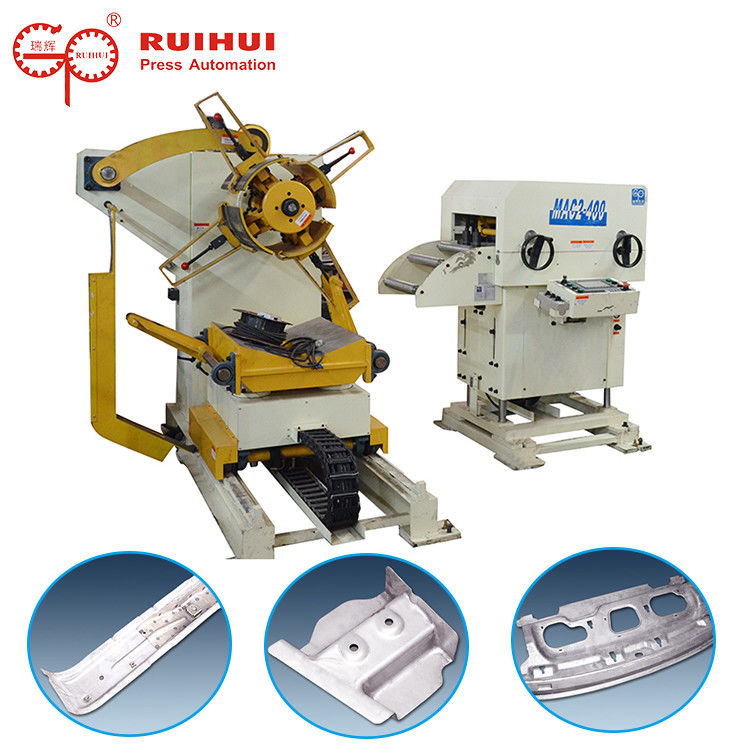 3in1 Nc Automatic Coil Steel Decoiler Straightener Feeder For Plate Metal Materials
