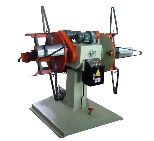 Motorized Double Steel Coil Uncoiler Machine With Drive Motor