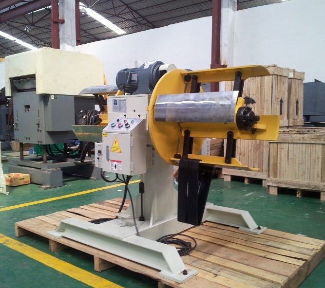 Double Head  Sheet Decoiling Machine For Heavy Steel Coil Press