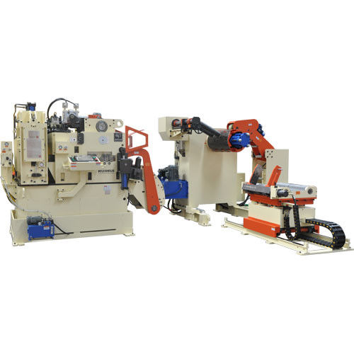 High Precision NC Leveler Feeder / Steel Knot Hard Alloy Processing Barbed Wire Making Machine